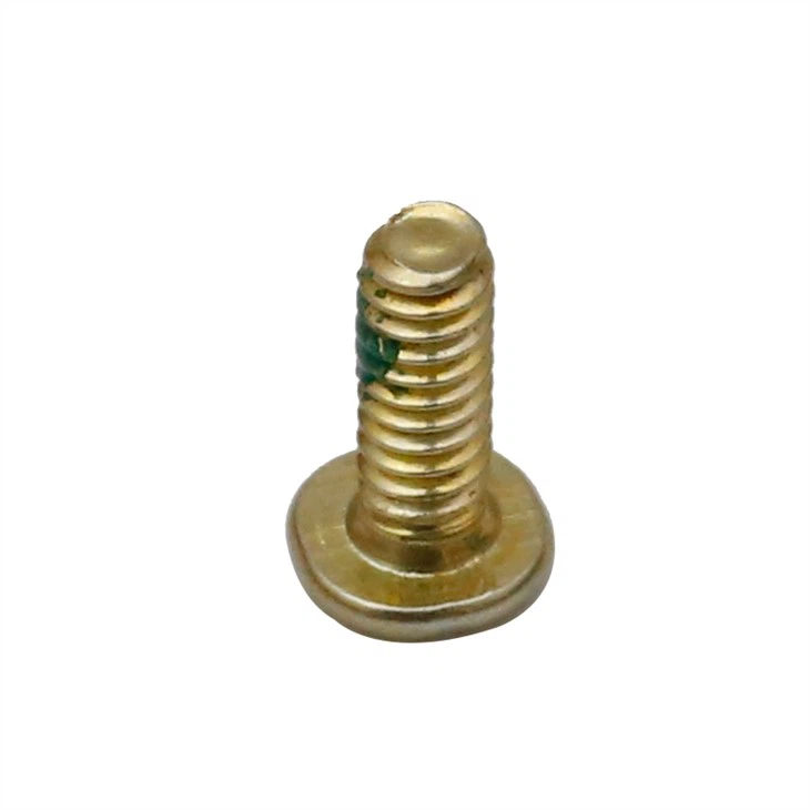 High precision yellow zinc plated machine screw