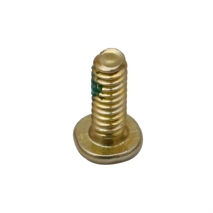 High precision yellow zinc plated machine screw