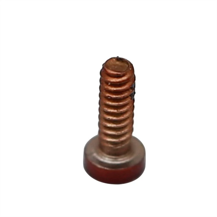 Red color small torx flat head screw