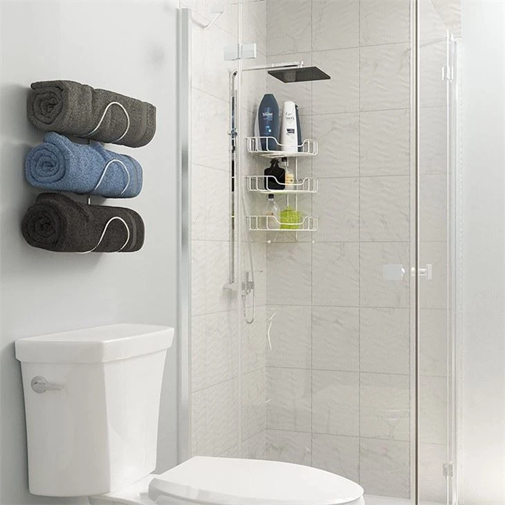 Porte-serviettes de salle de bain en acier inoxydable